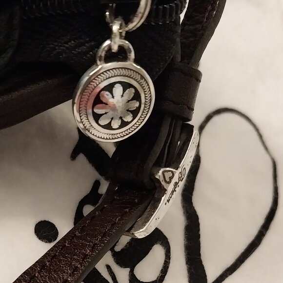 💗Brighton  Brown Pebbled Leather"Hudson" Crossbody Bag, Wallet Perfect💗 - Picture 3 of 7